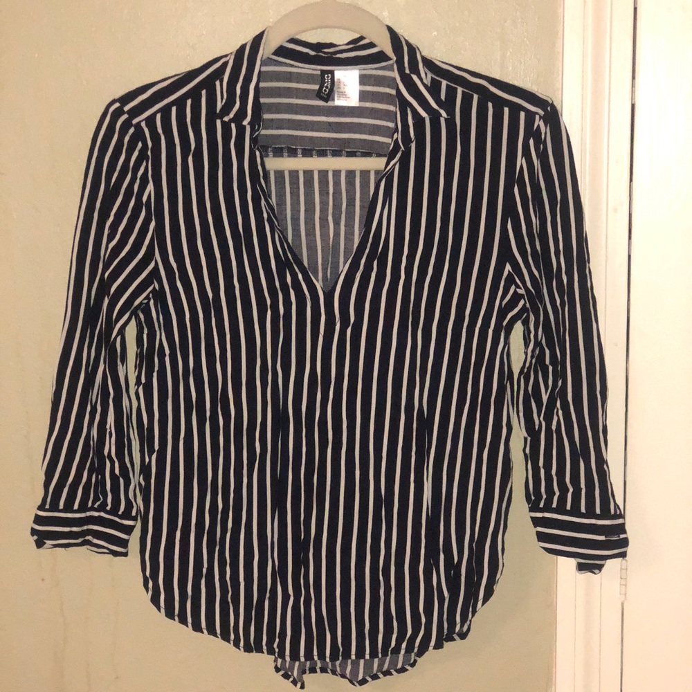 H&M Super Soft Classy Nautical Striped Blouse